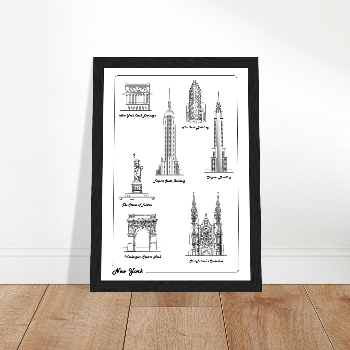 New York City, United States - Iconic Buildings Collection Poster