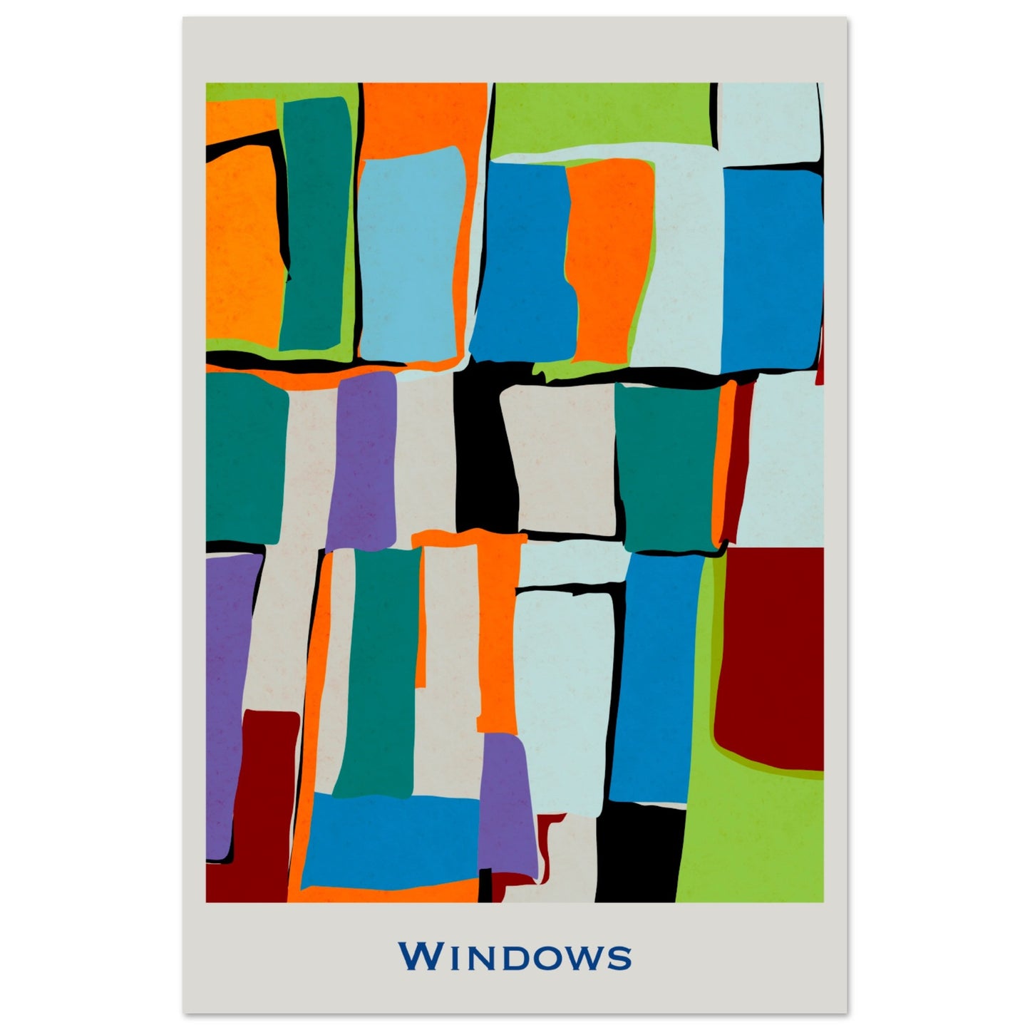 Windows - Modern Abstract Poster