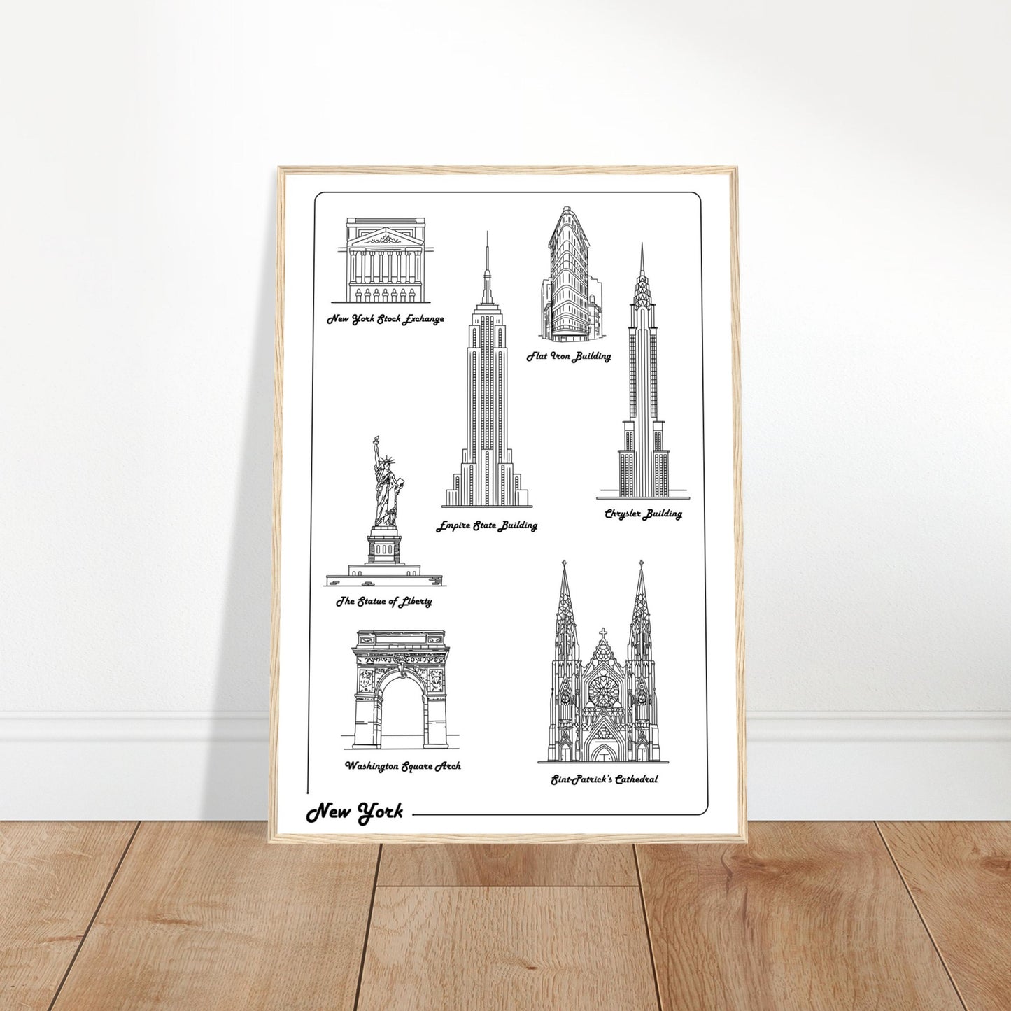 New York City, United States - Iconic Buildings Collection Poster