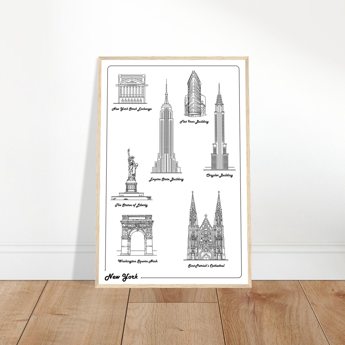 New York City, United States - Iconic Buildings Collection Poster