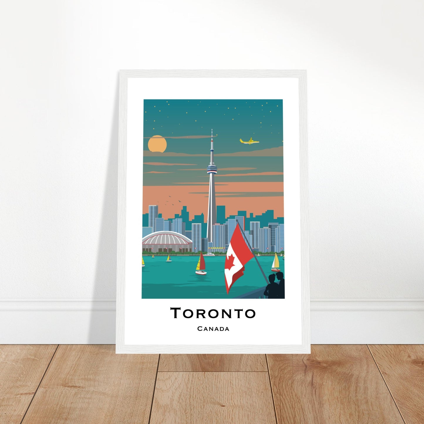 Toronto, Canada - CN Tower Skyline Poster