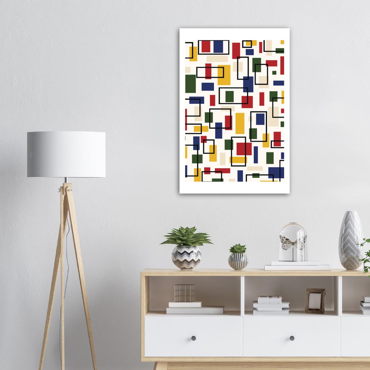 Abstraction in Primary Colors -- Abstract Modern Poster