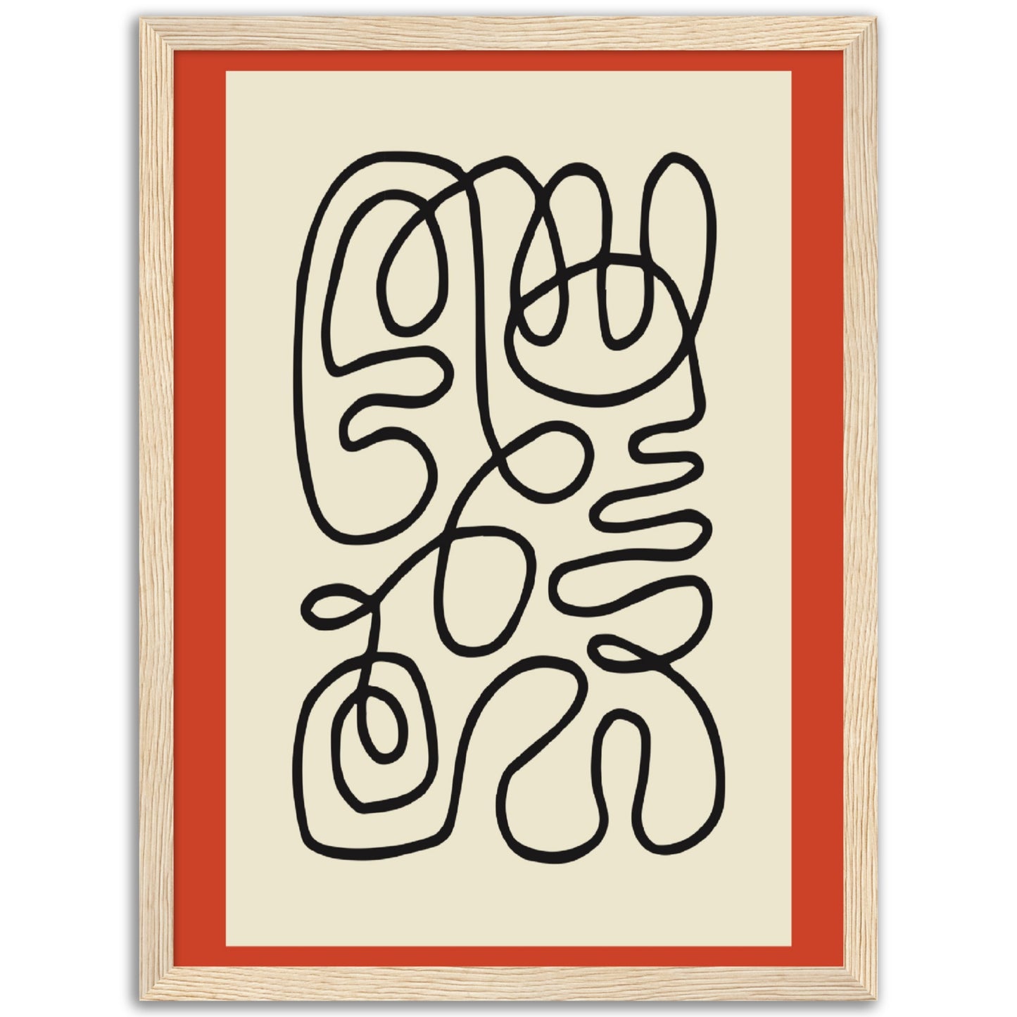 Unbroken Tangle- Abstract Modern Poster