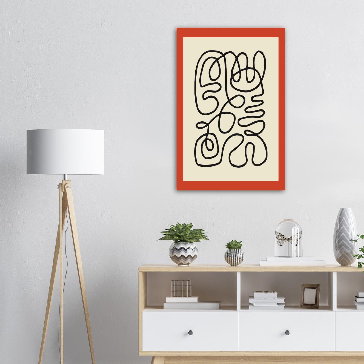 Unbroken Tangle- Abstract Modern Poster