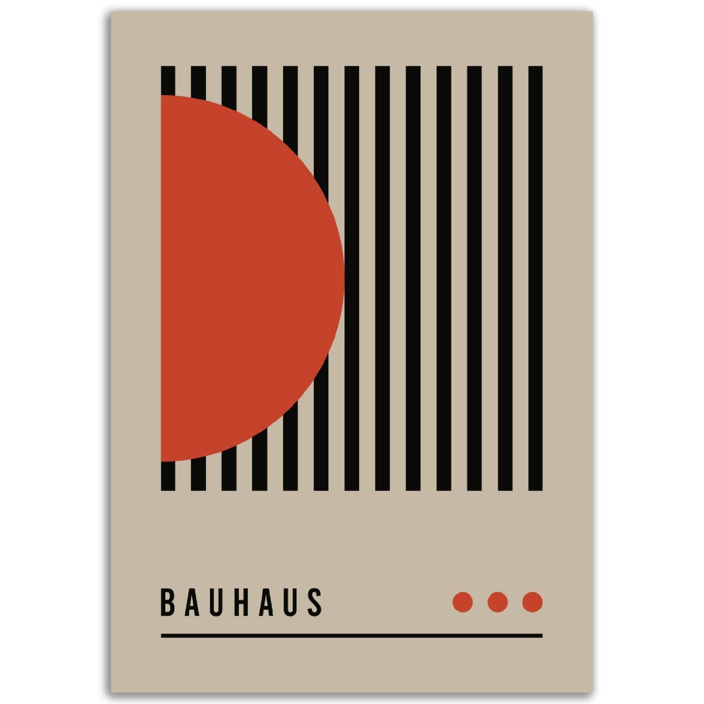 Order in Bauhaus Chaos - Abstract Modern Poster