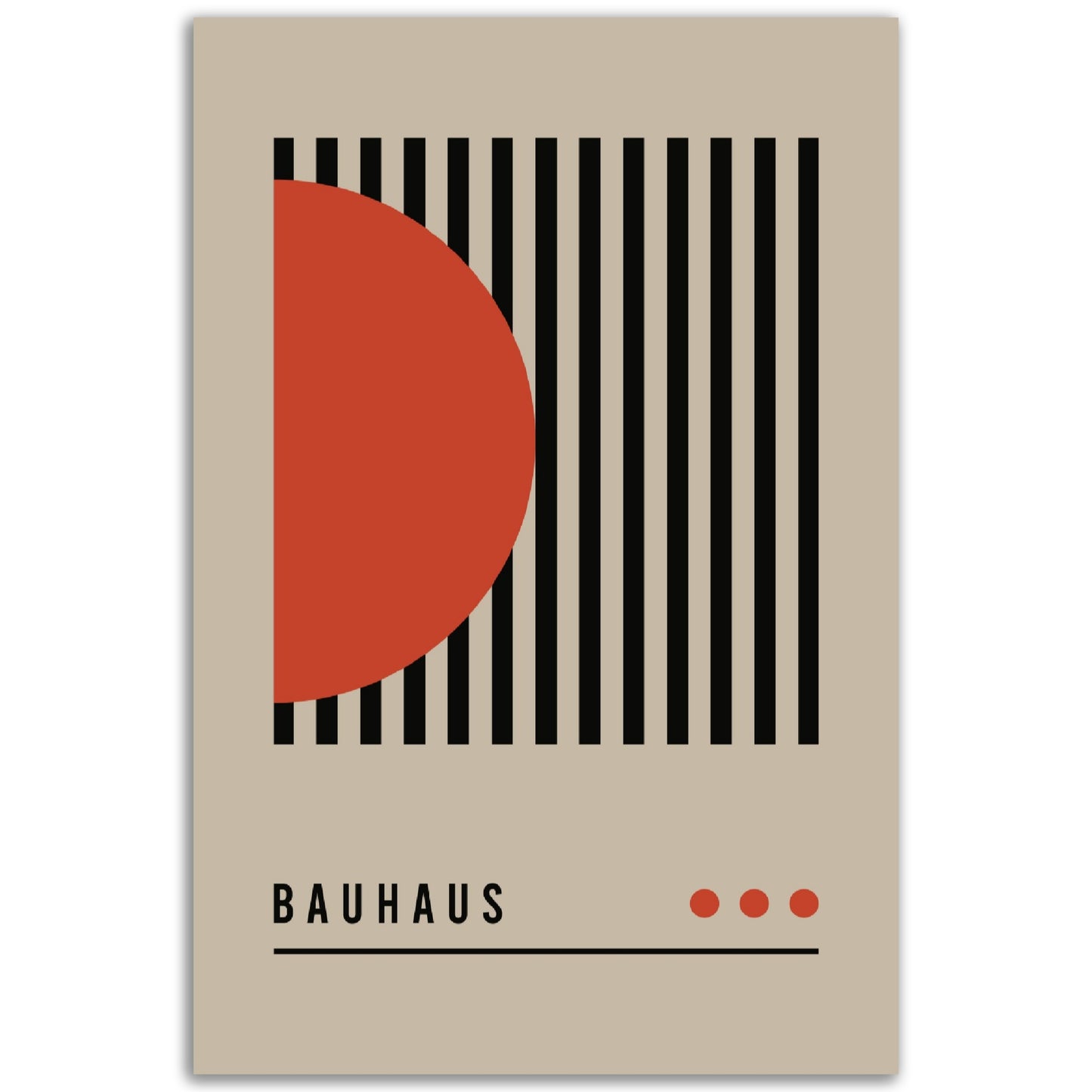 Order in Bauhaus Chaos - Abstract Modern Poster