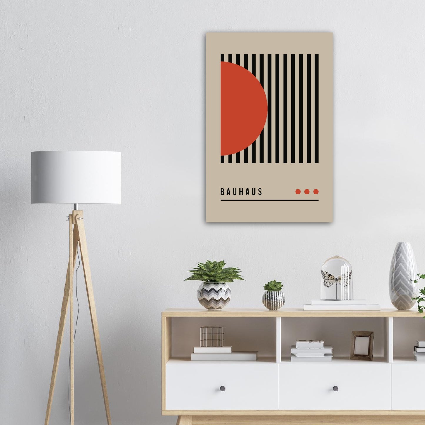 Order in Bauhaus Chaos - Abstract Modern Poster