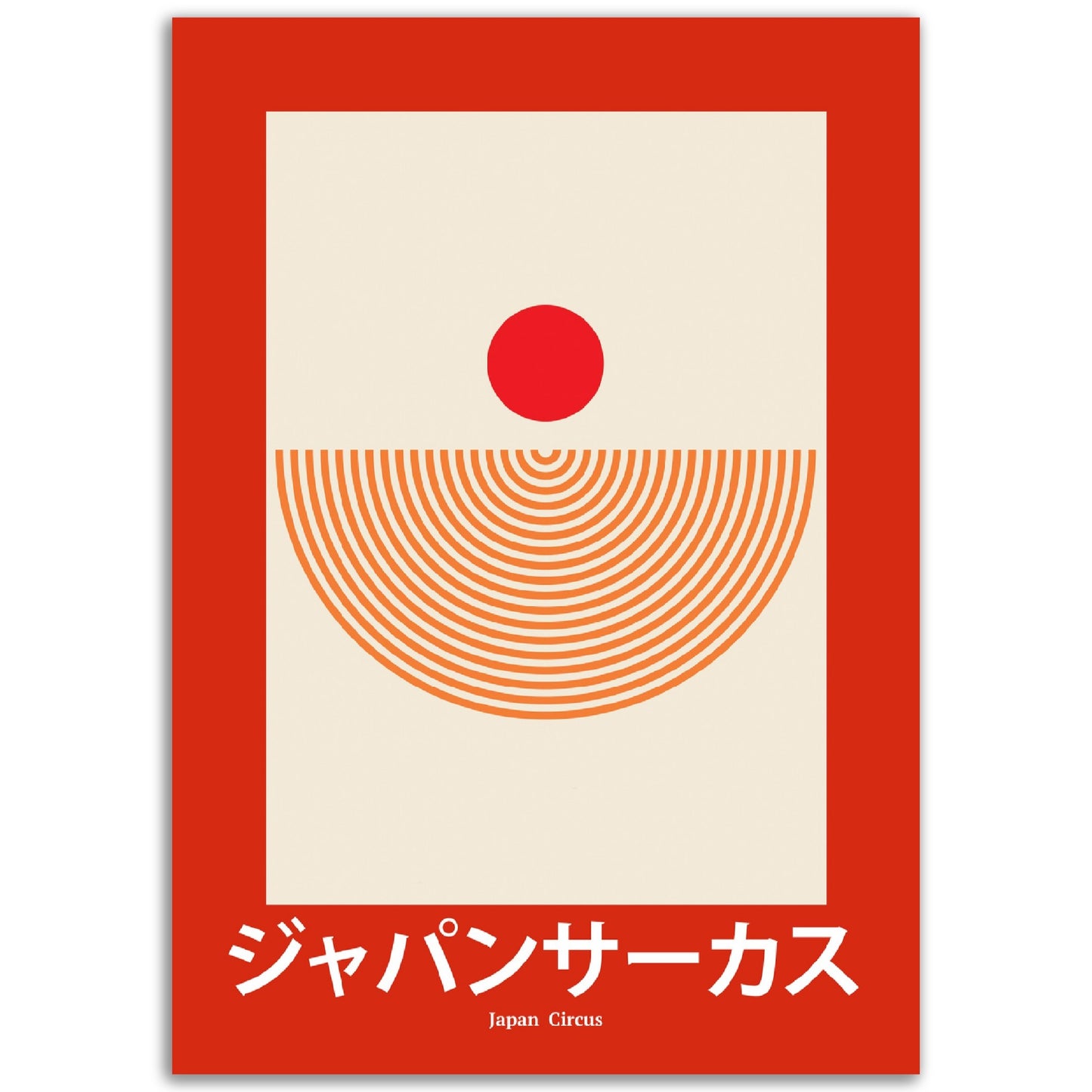 Japan Circus - Abstract Japan Poster