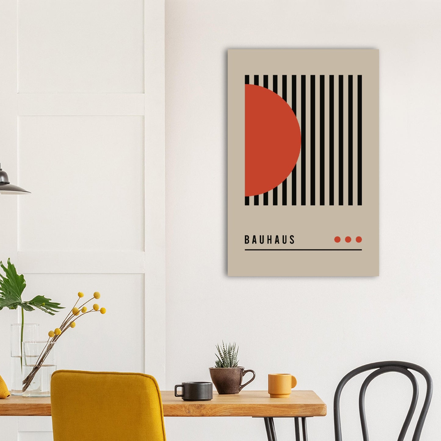 Order in Bauhaus Chaos - Abstract Modern Poster