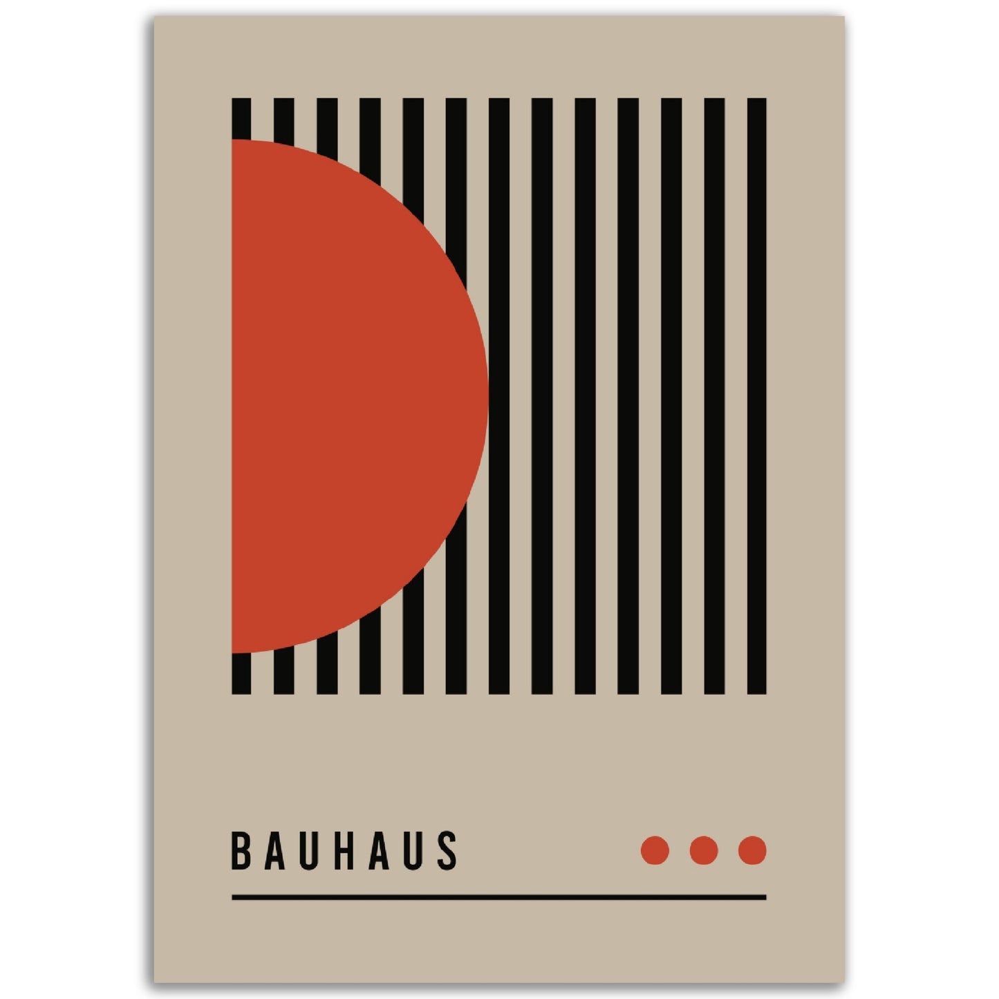 Order in Bauhaus Chaos - Abstract Modern Poster