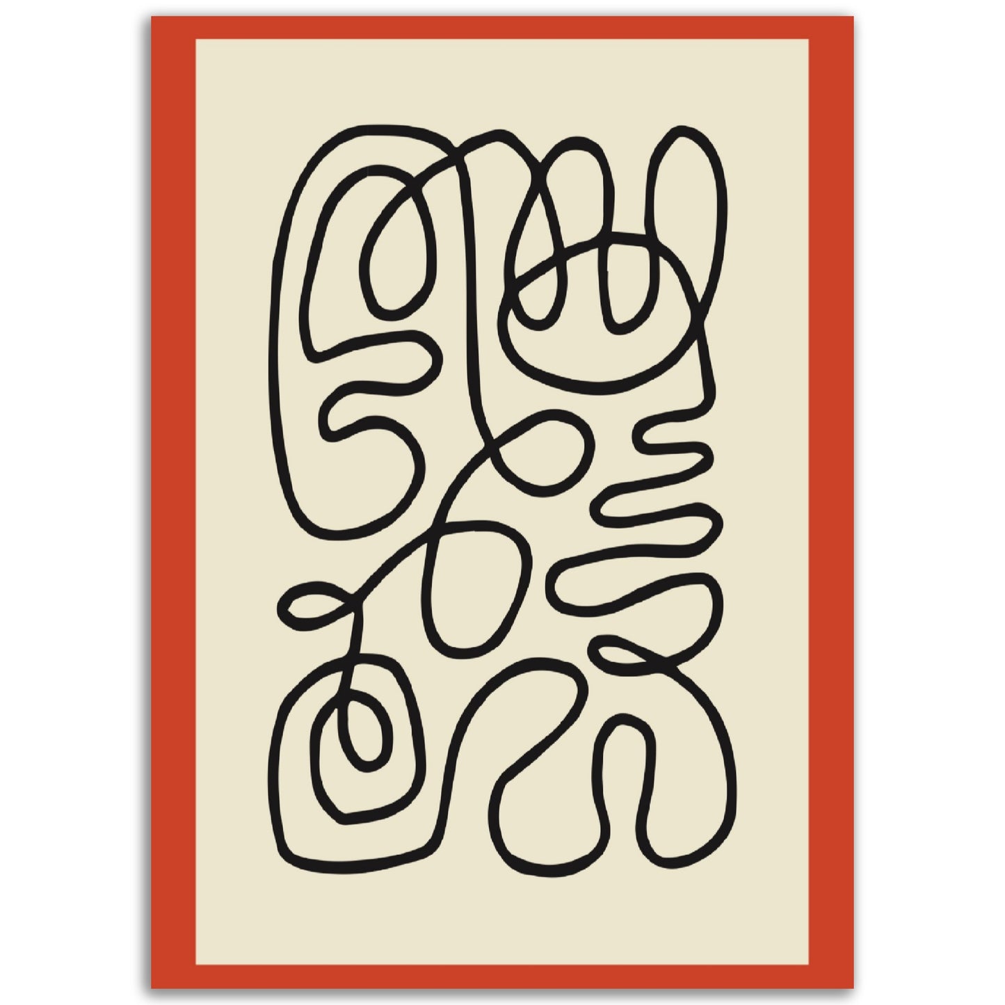 Unbroken Tangle- Abstract Modern Poster