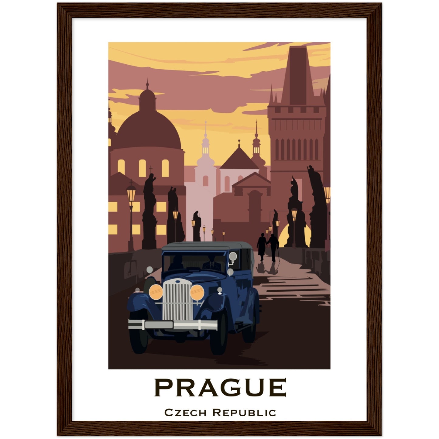Prague - Charle's Bridge Framed Poster