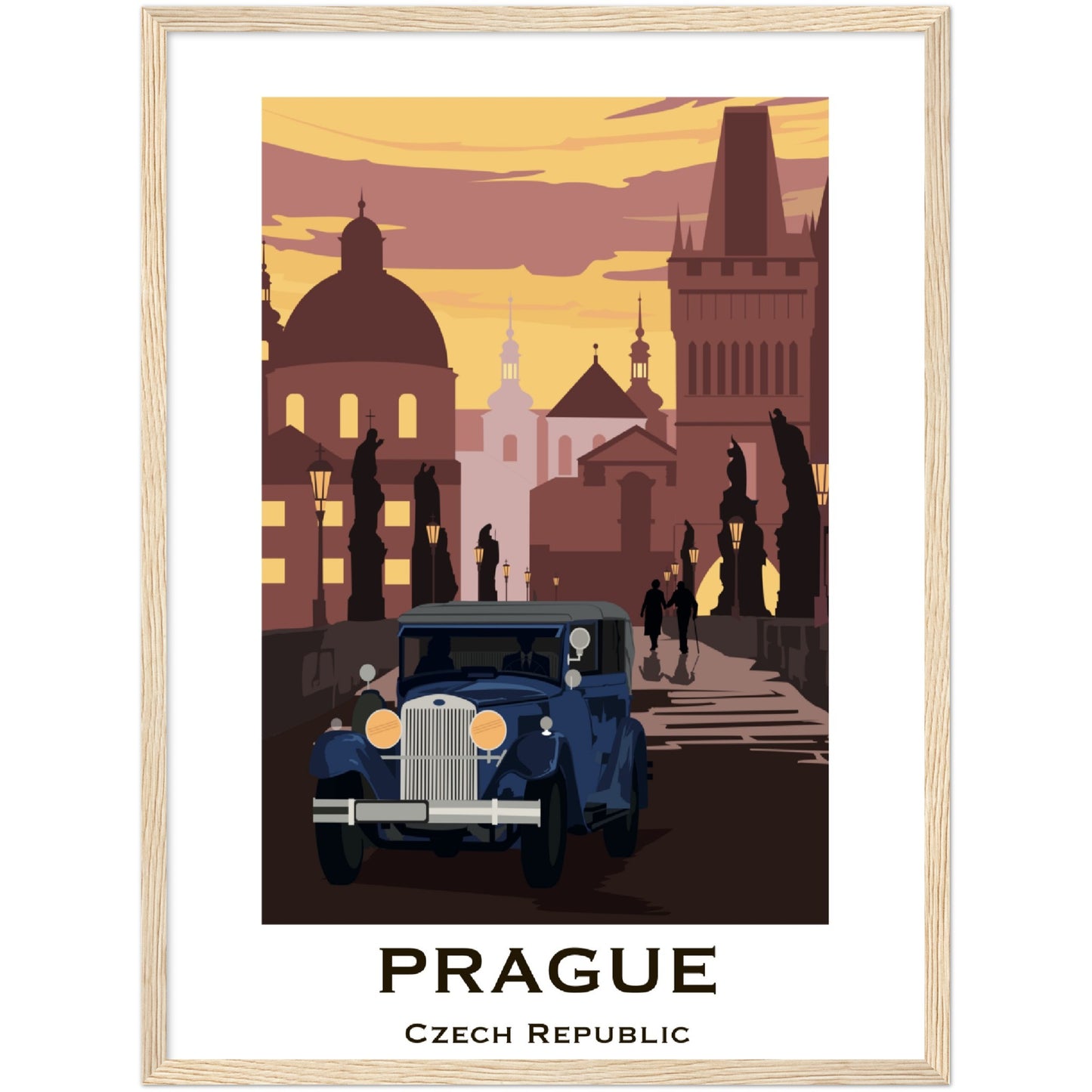 Prague - Charle's Bridge Framed Poster