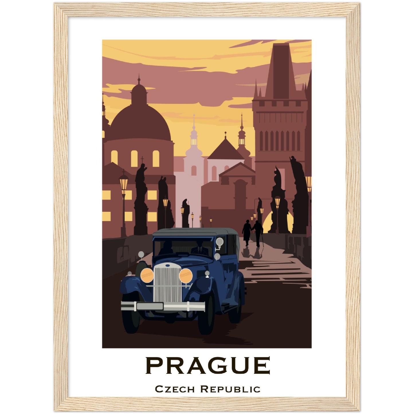 Prague - Charle's Bridge Framed Poster