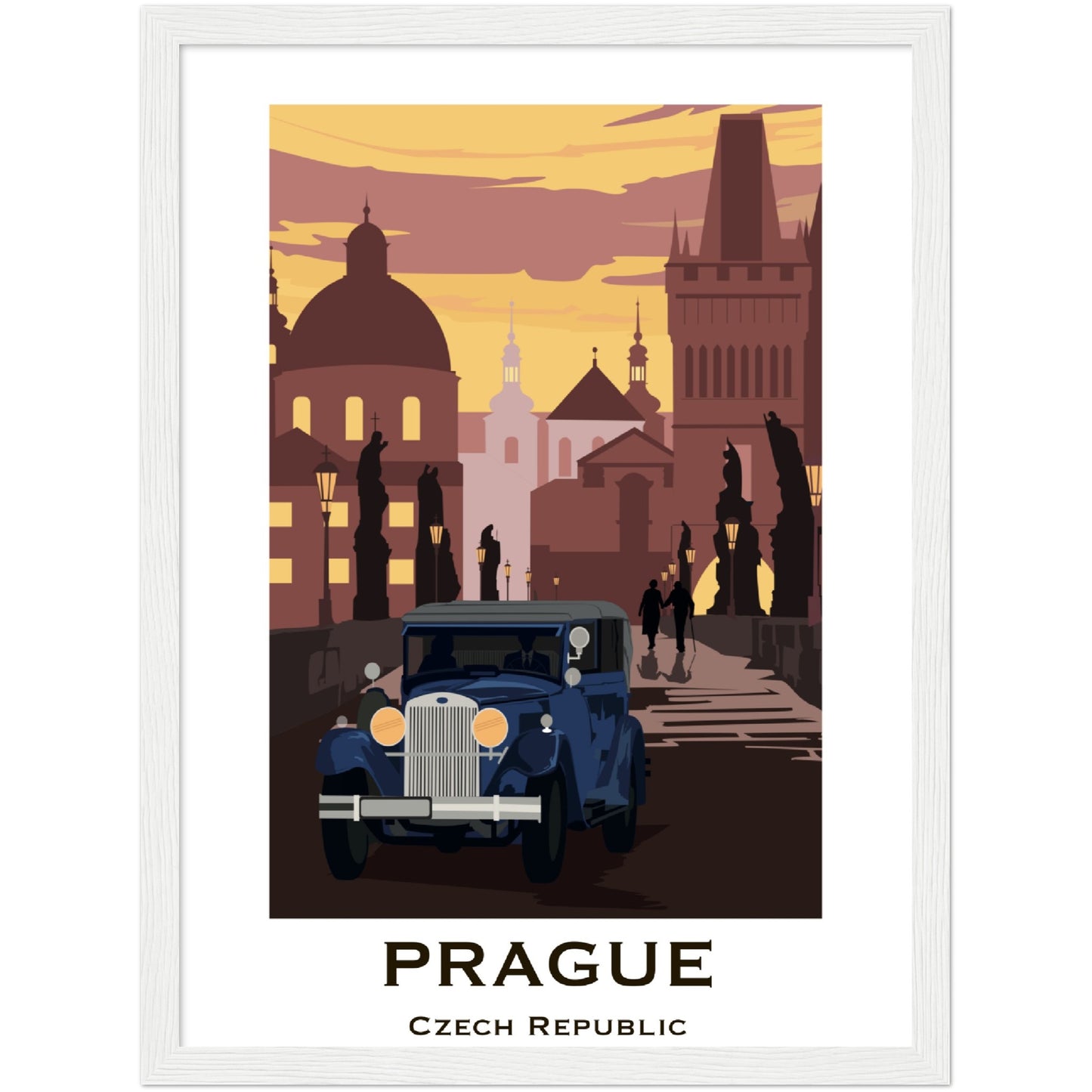 Prague - Charle's Bridge Framed Poster