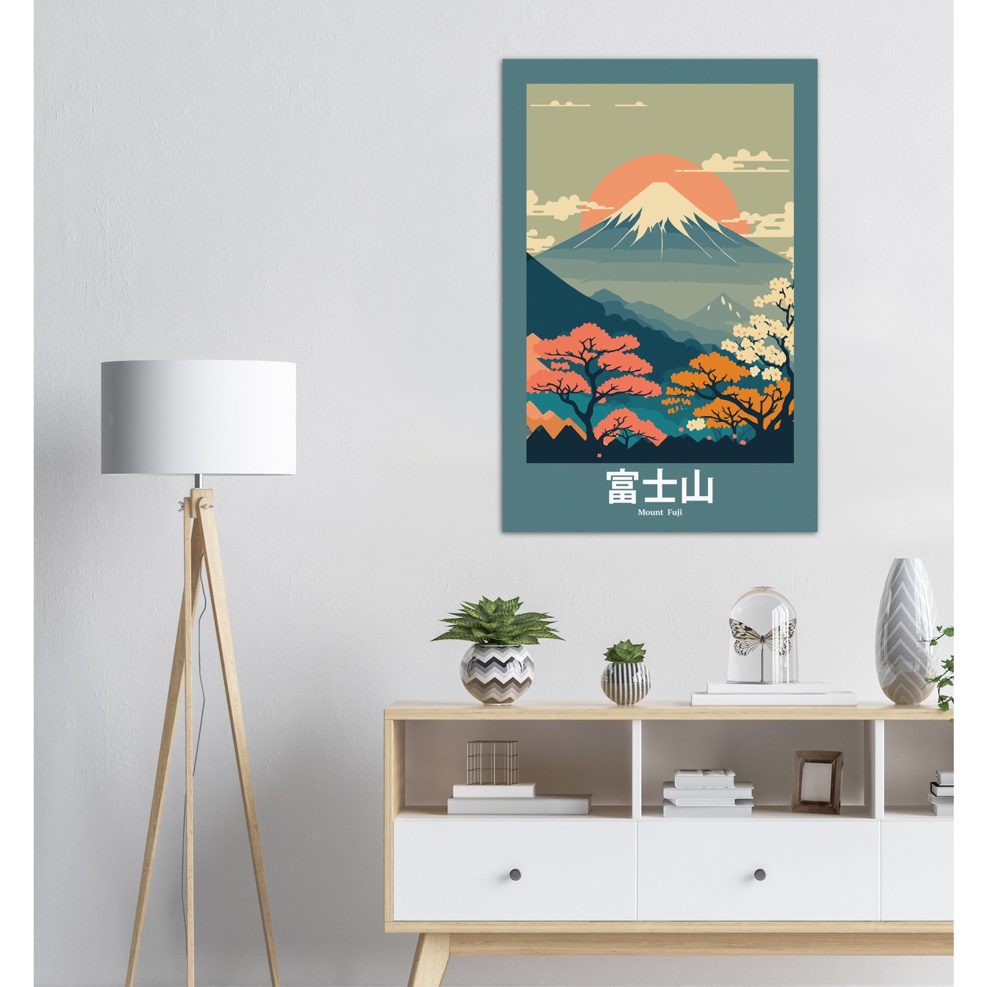 Fuji Abstract - – Republic Poster Posters Mount Japan