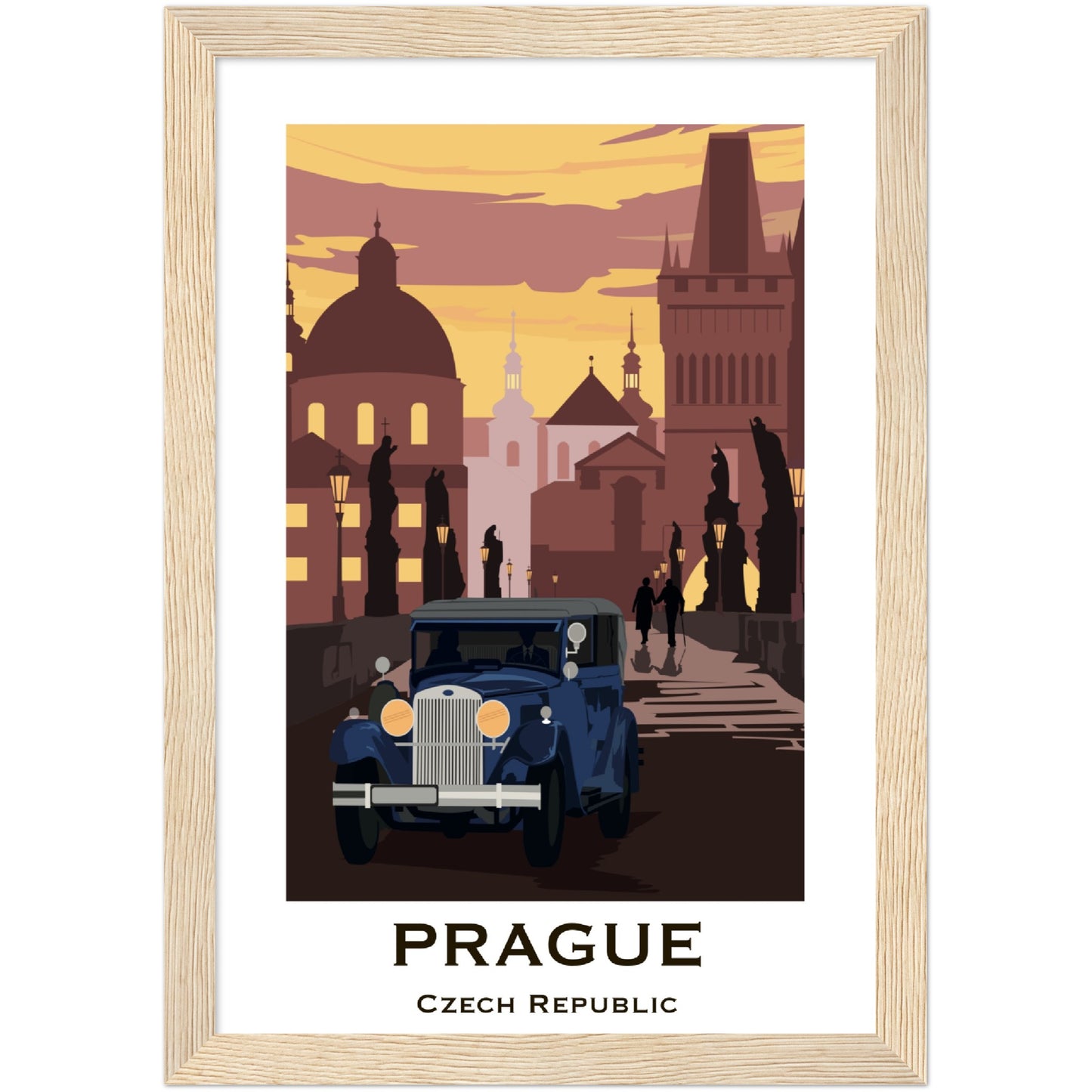 Prague - Charle's Bridge Framed Poster