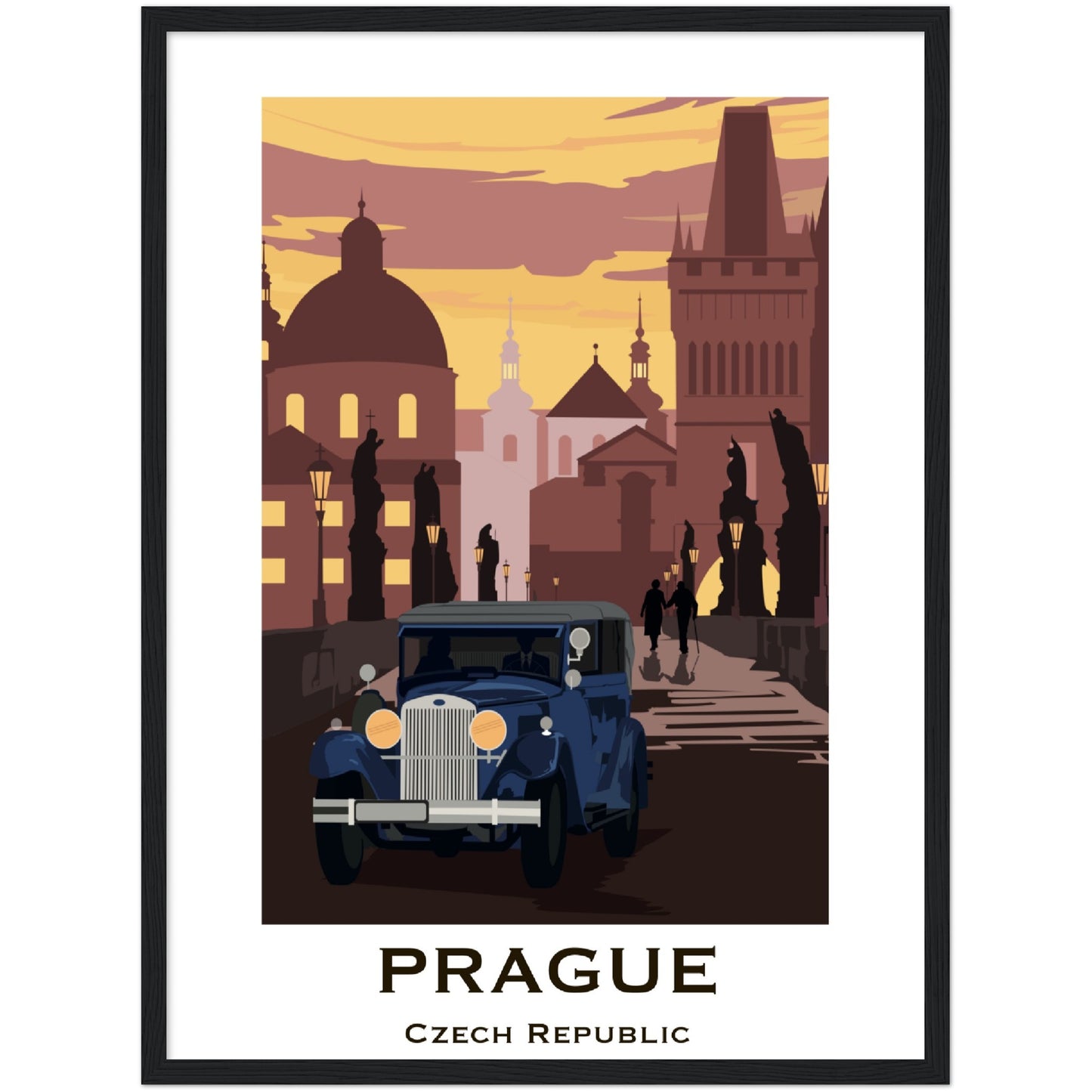 Prague - Charle's Bridge Framed Poster