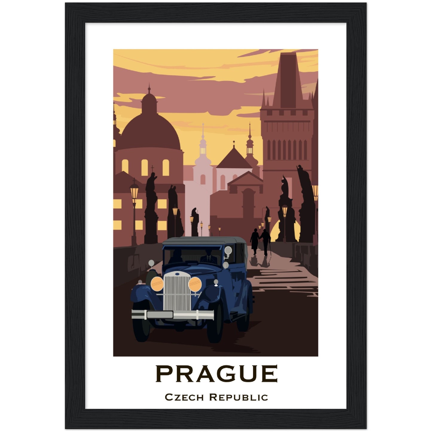 Prague - Charle's Bridge Framed Poster