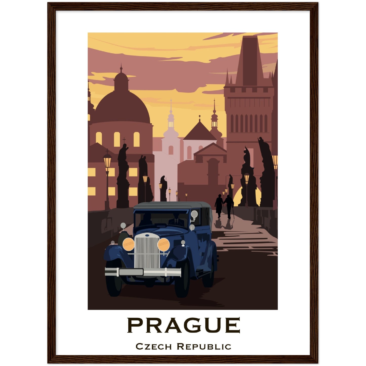 Prague - Charle's Bridge Framed Poster