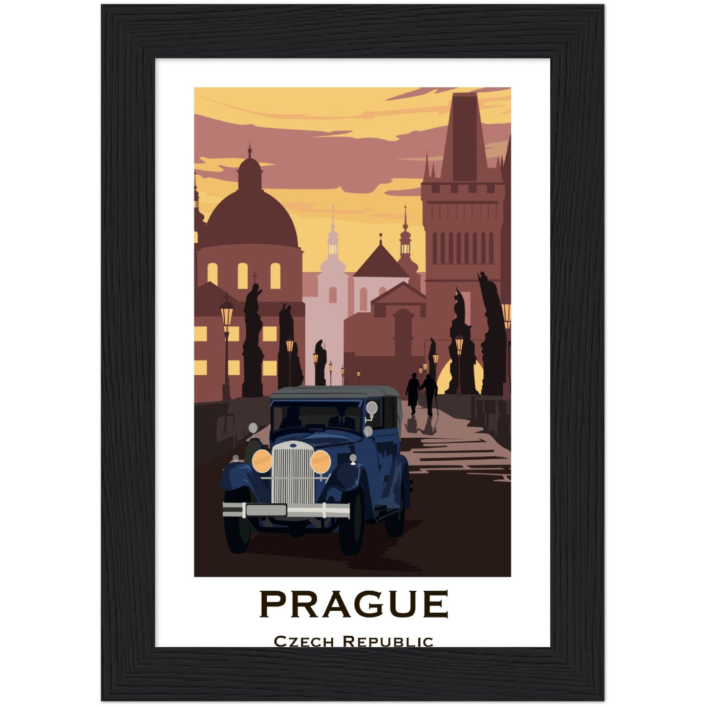 Prague - Charle's Bridge Framed Poster