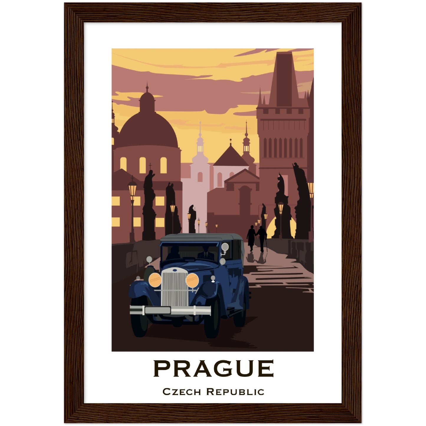 Prague - Charle's Bridge Framed Poster