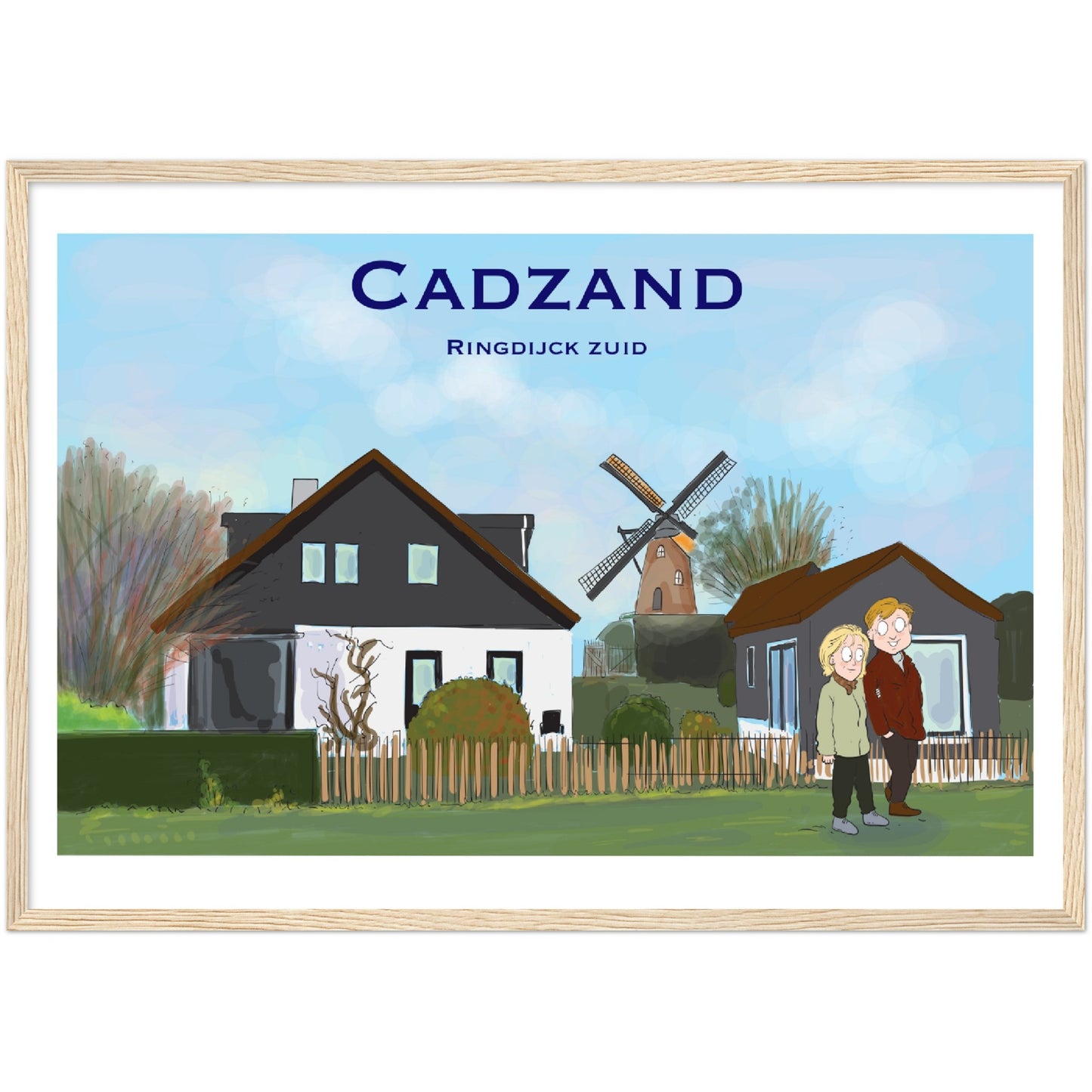 Cadzand Customized Poster ( Framed)