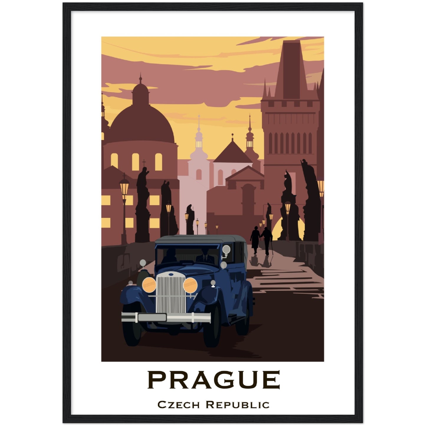 Prague - Charle's Bridge Framed Poster