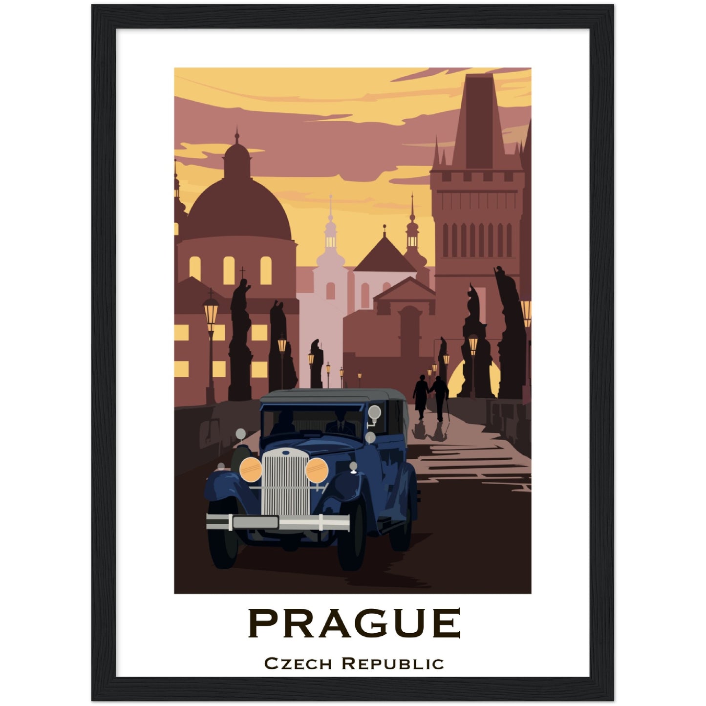 Prague - Charle's Bridge Framed Poster